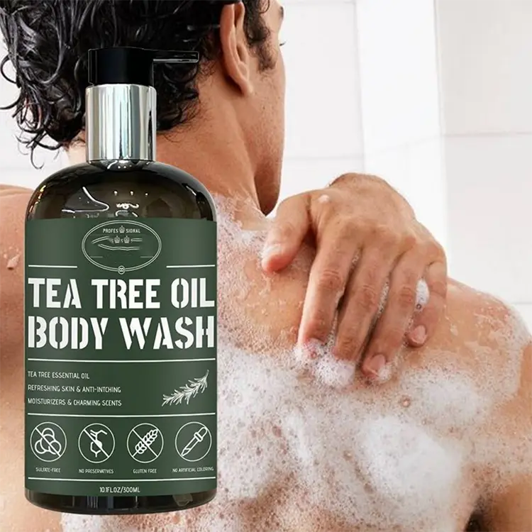 Tè Olio di olio per il lavaggio del corpo da uomo